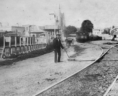 Railway goods yard
